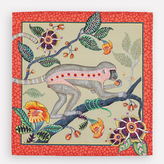 Monkey Tales Napkins in Delta (PAIR)