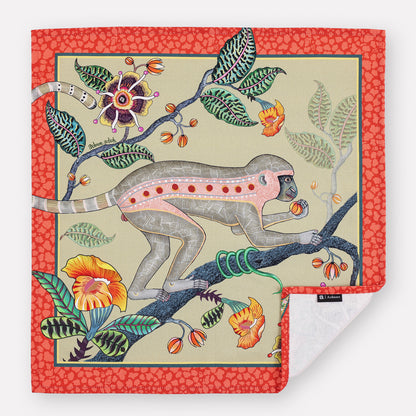 Monkey Tales Napkins in Delta (PAIR)