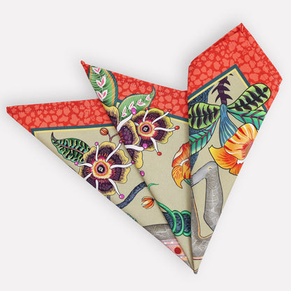 Monkey Tales Napkins in Delta (PAIR)