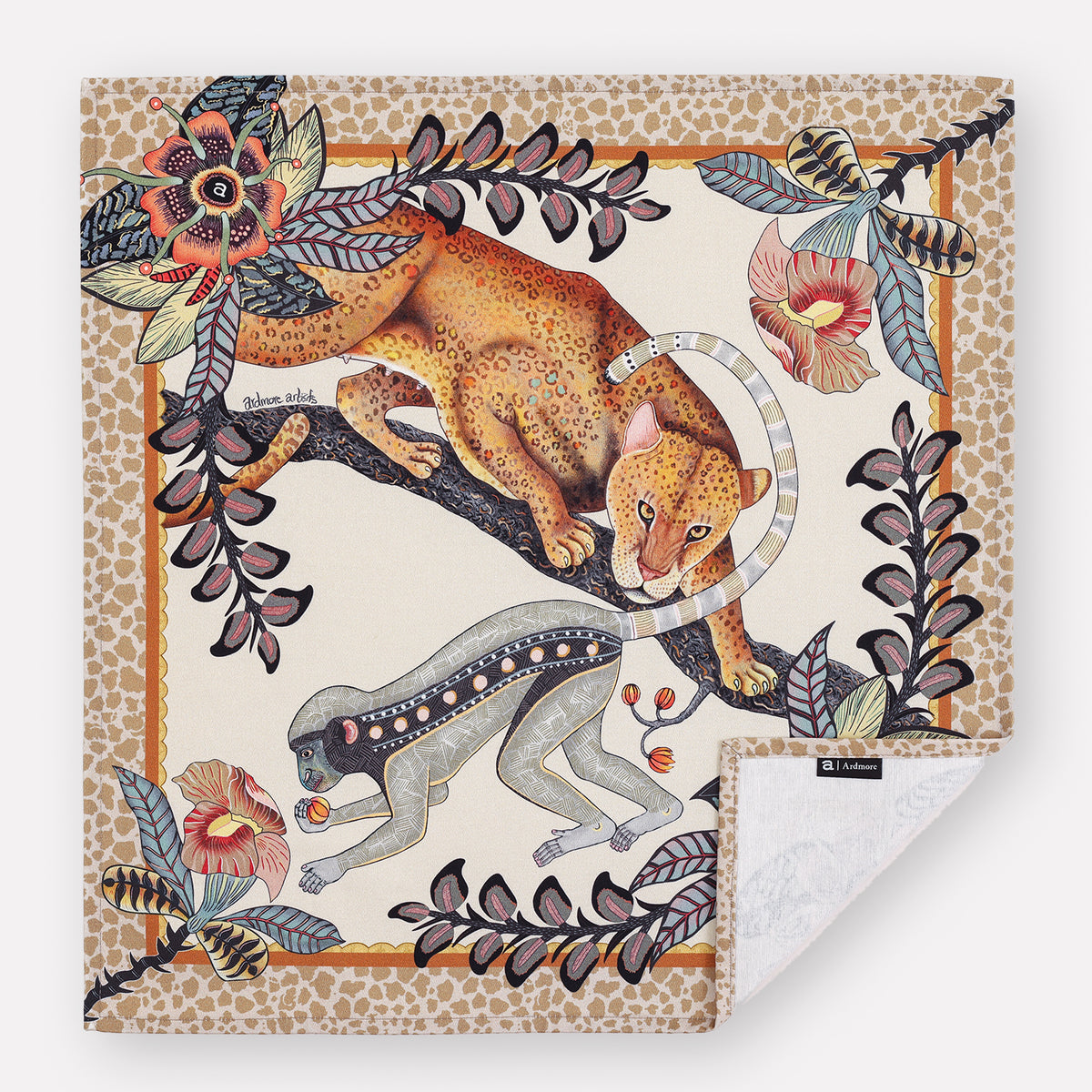 Monkey Tales Napkins in Stone (PAIR)