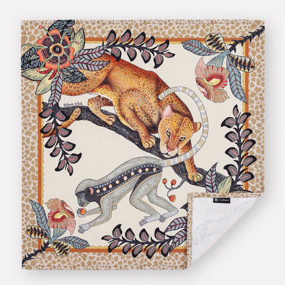 Monkey Tales Napkins in Stone (PAIR)