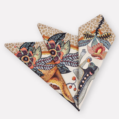 Monkey Tales Napkins in Stone (PAIR)