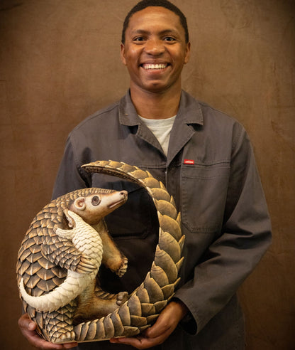 Pangolin and Pangopup Sculpture