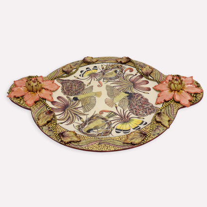 Masked Weaver Platter