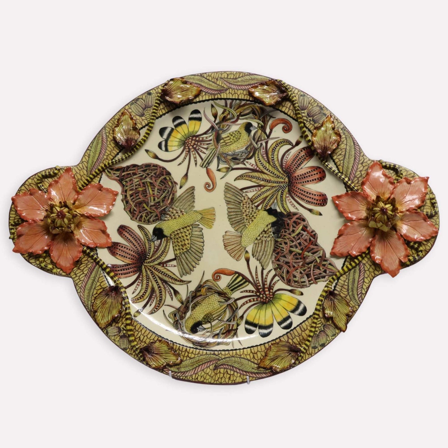 Masked Weaver Platter