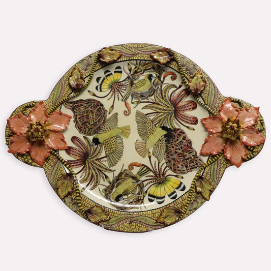 Masked Weaver Platter