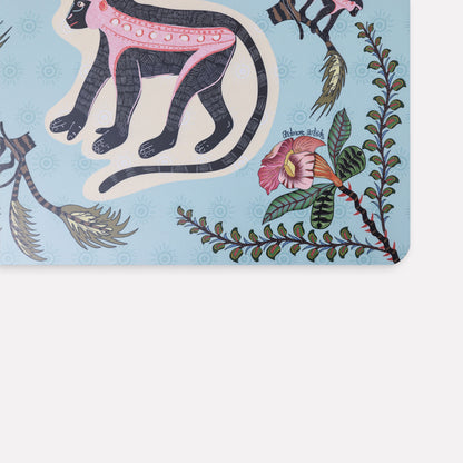 Meandering Monkey Oasis Pair (Hardboard Placemats)