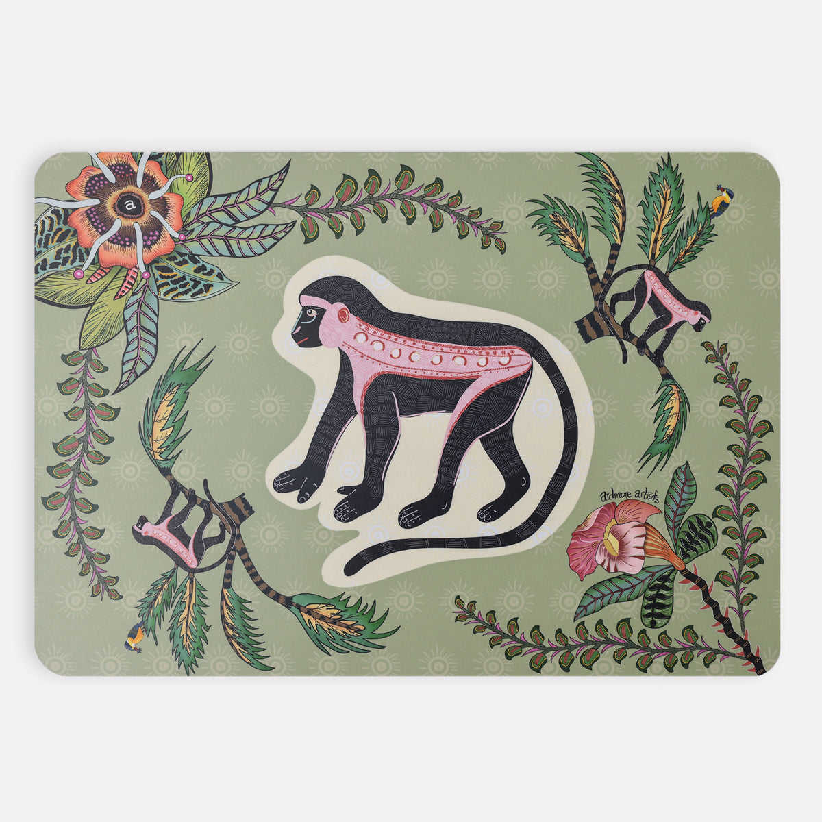 Meandering Monkey Delta Pair (Hardboard Placemats)
