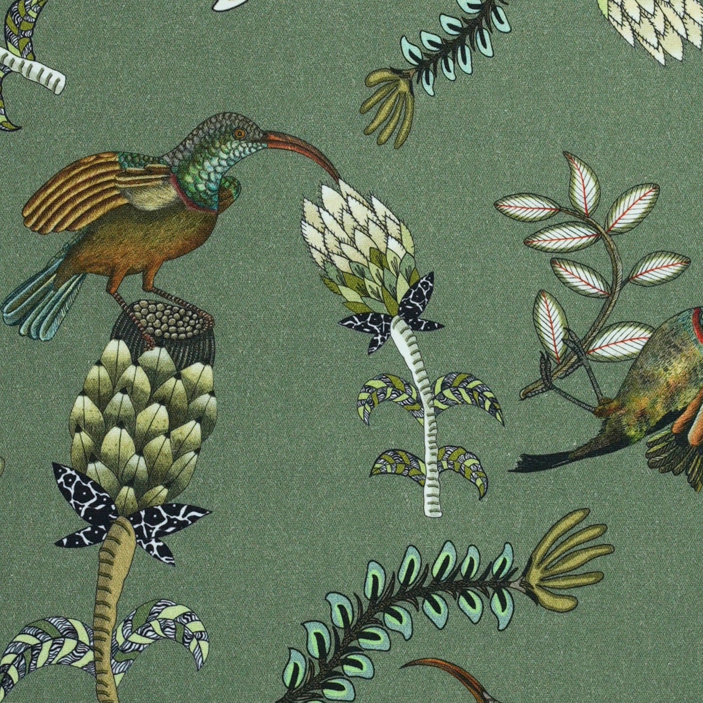 Protea Garden Delta Linen Fabric