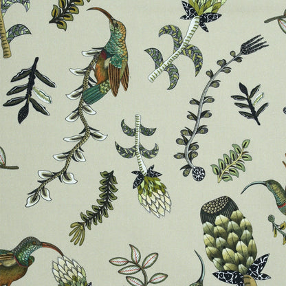 Protea Garden Stone Linen Fabric