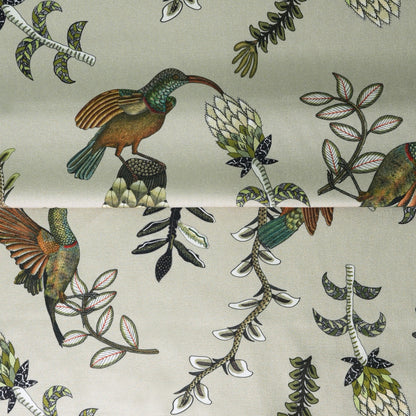 Protea Garden Stone Linen Fabric