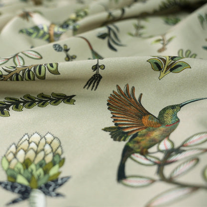 Protea Garden Stone Linen Fabric