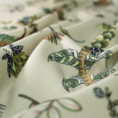 Protea Garden Stone Linen Fabric