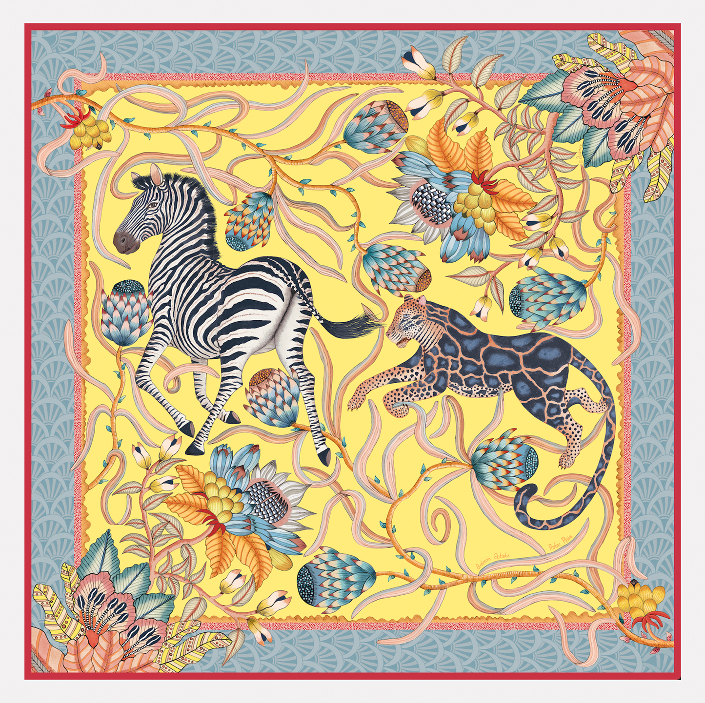 Protea Plains Silk Scarf Daybreak 135