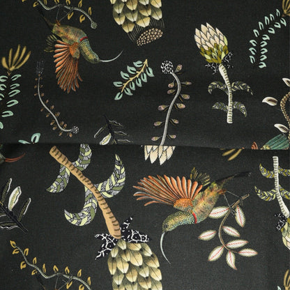Protea Garden Dusk Linen Fabric