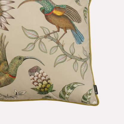 Protea Garden Stone Cotton Cushion Cover