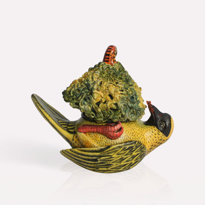 Weaver Bird Sculptural Trinket Box