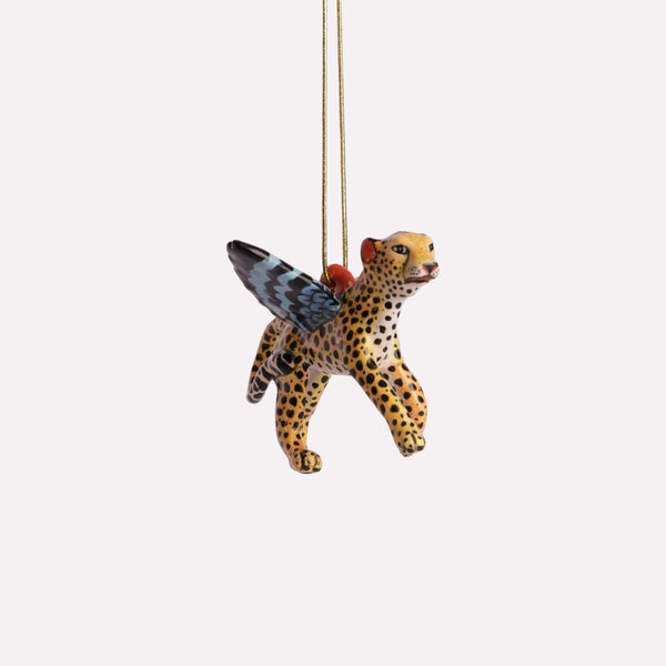 Flying Cheetah Ornament