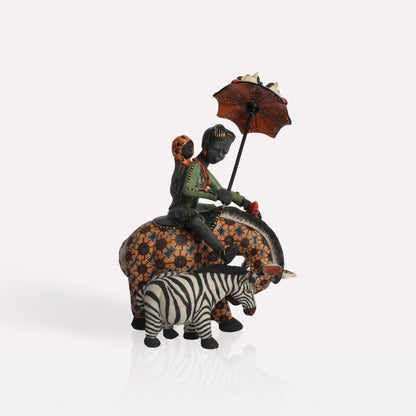 Zebra and Foal Rider