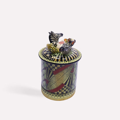 Zebra and Leopard Spirit Candle