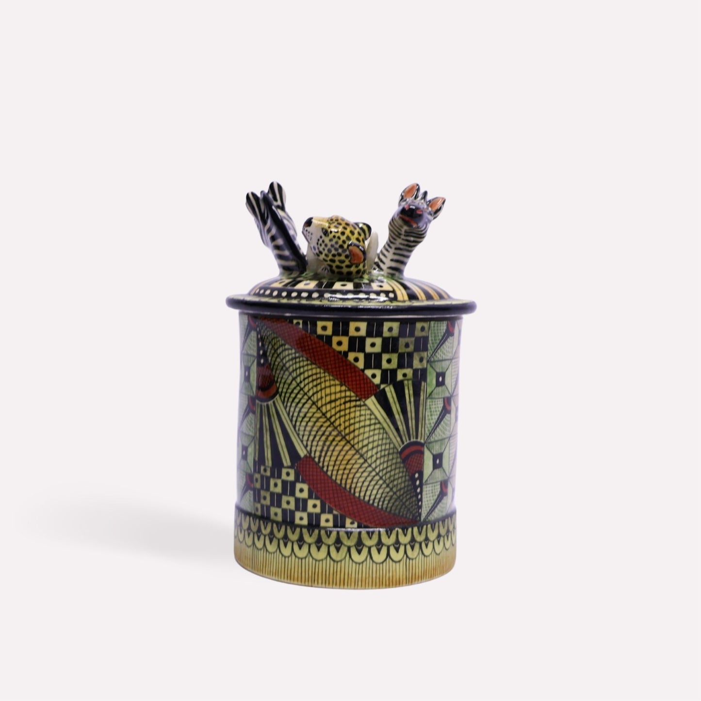 Zebra and Leopard Spirit Candle