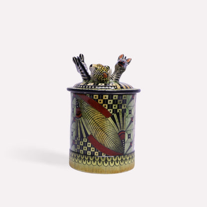 Zebra and Leopard Spirit Candle