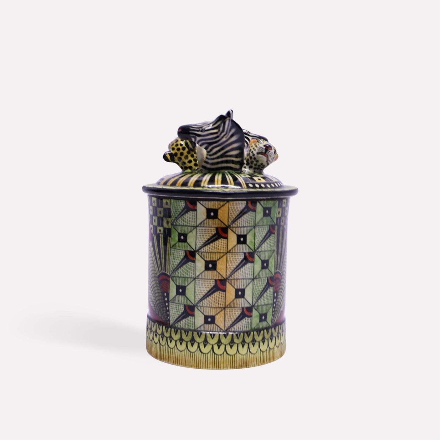 Zebra and Leopard Spirit Candle