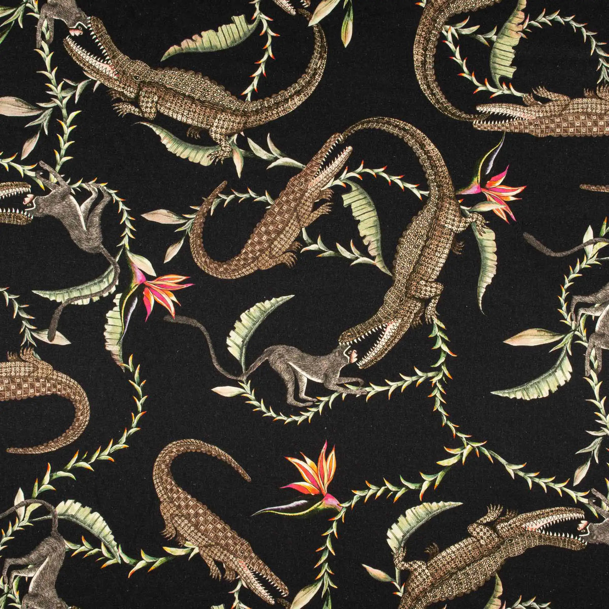 River Chase Night Linen Fabric Ardmore Design