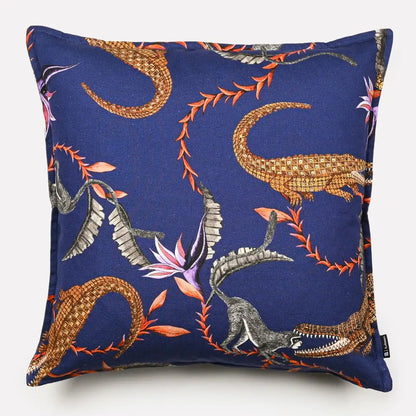 River Chase Royal Linen Cushion Cover Ardmore Design