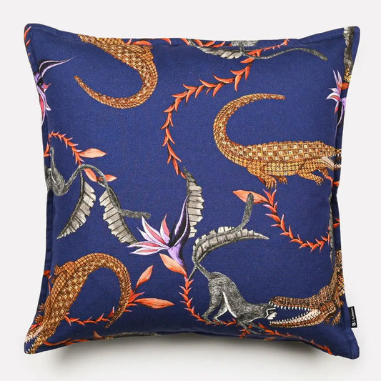 River Chase Royal Linen Cushion Cover Ardmore Design