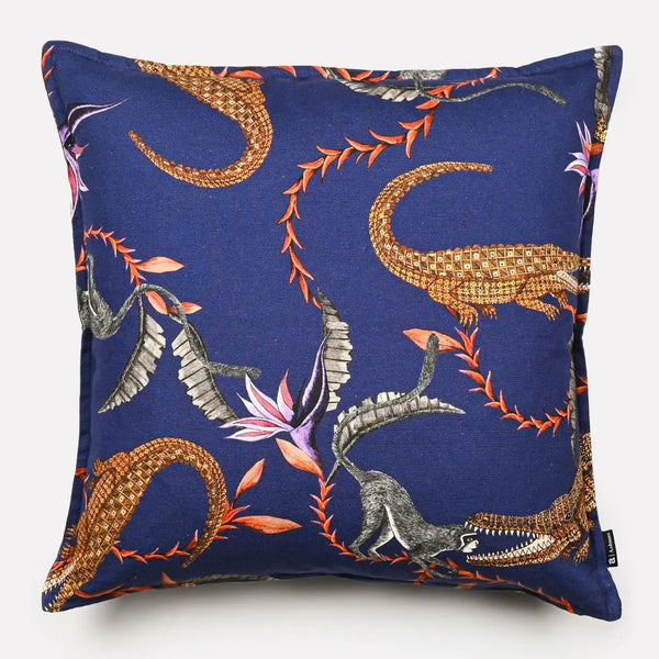 River Chase Royal Linen Cushion Cover Ardmore Design