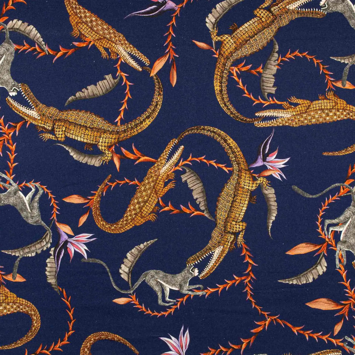 River Chase Royal Velvet Fabric Ardmore Design