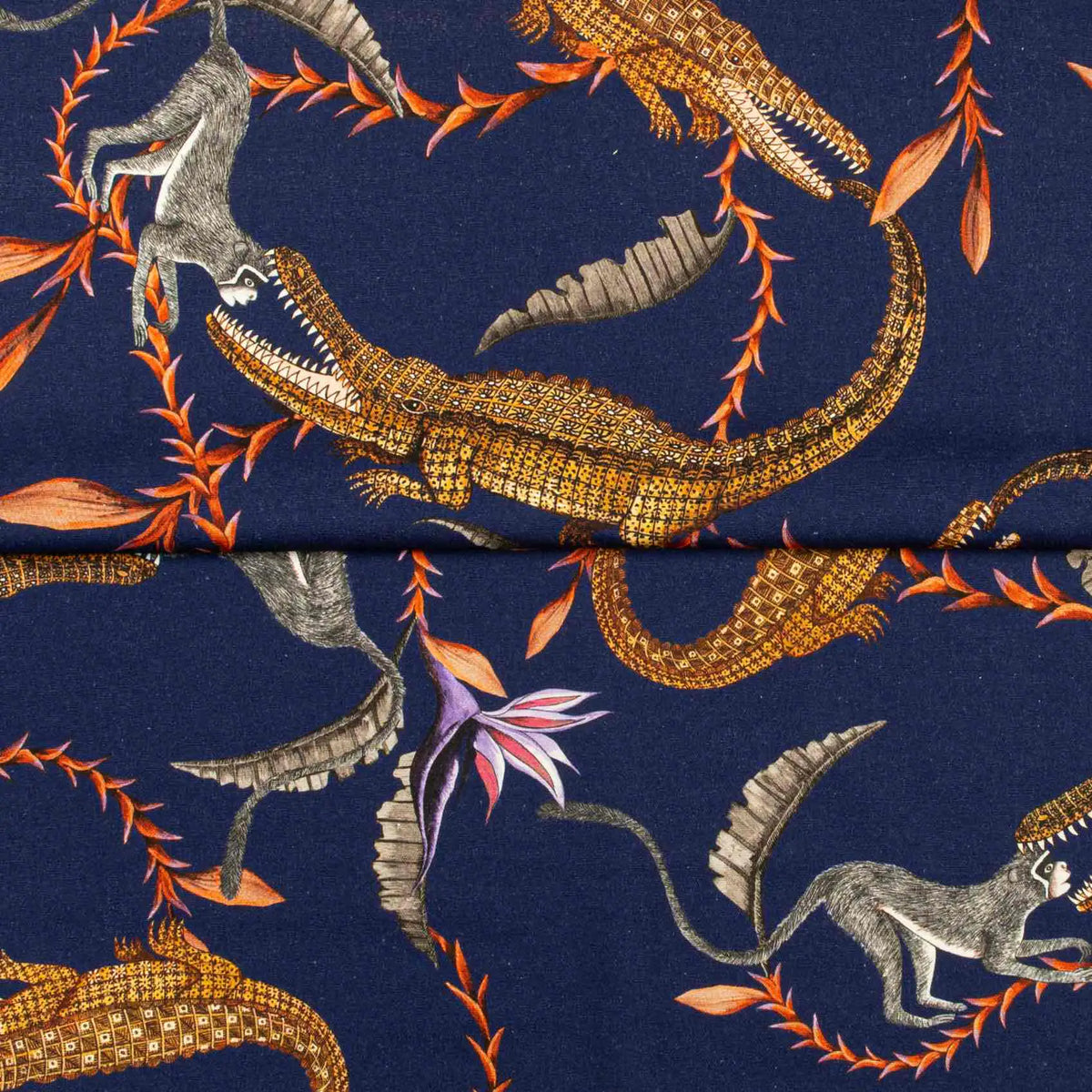 River Chase Royal Velvet Fabric Ardmore Design