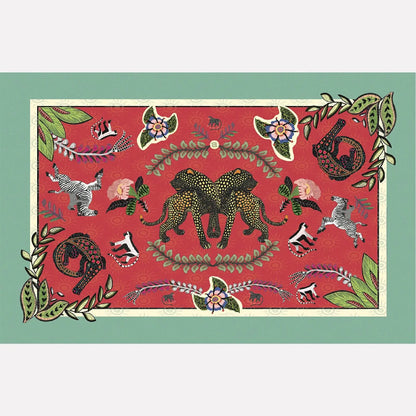 Royal Leopard Tablecloth IN Sunset Ardmore Design