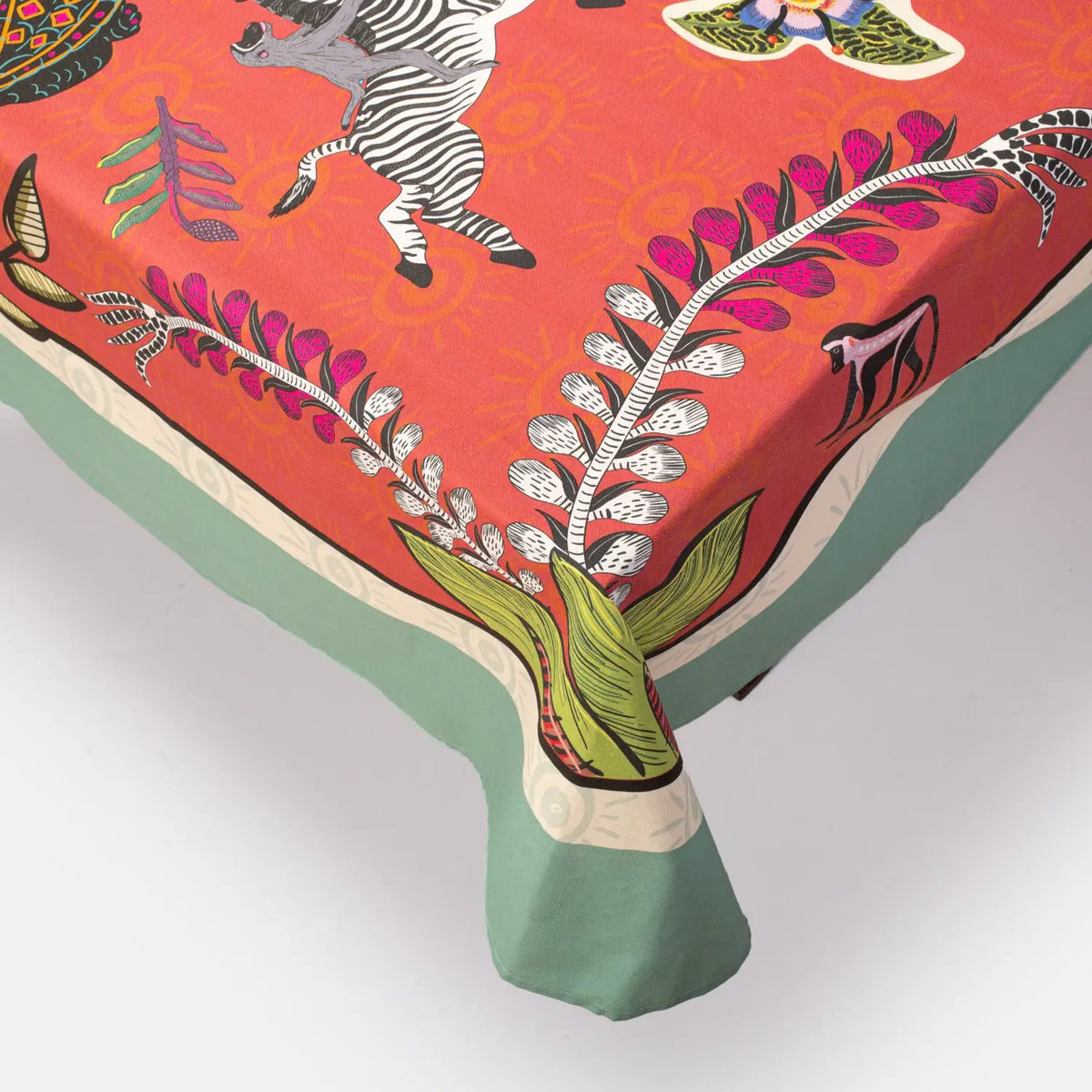 Royal Leopard Tablecloth IN Sunset Ardmore Design