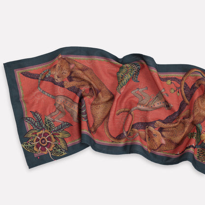 Monkey Tales Linaza Runner in Coral