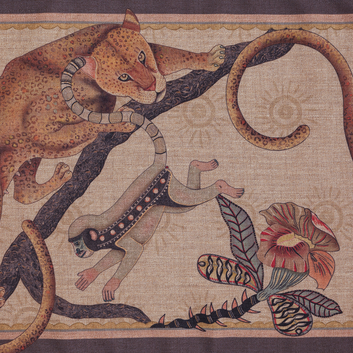 Monkey Tales Linaza Runner in Stone