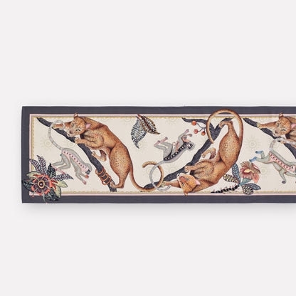 Monkey Tales Satinette Runner in Stone