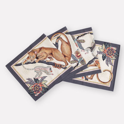 Monkey Tales Satinette Runner in Stone
