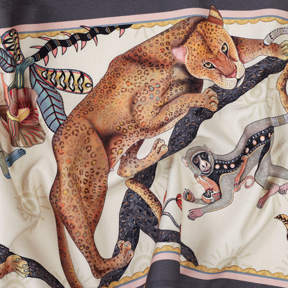 Monkey Tales Satinette Runner in Stone