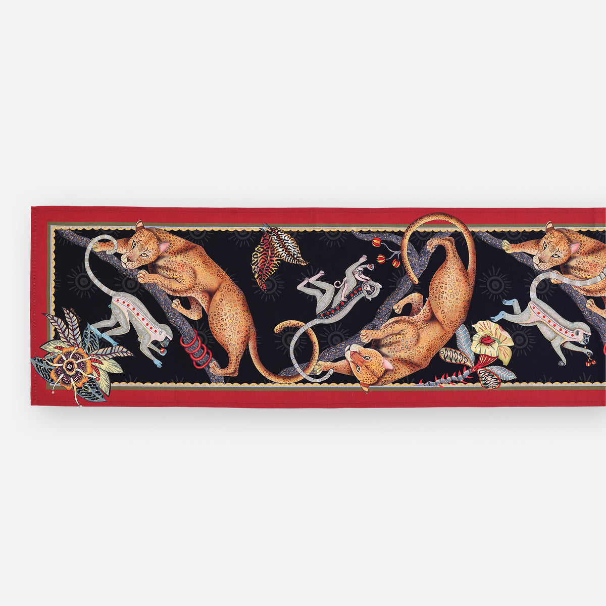 Monkey Tales Satinette Runner in Night