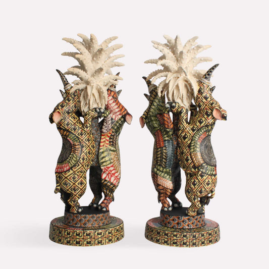 Rhino Candle Holders