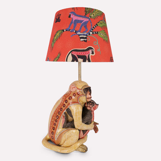 Monkey with Baby Lamp Base