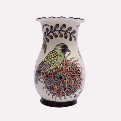Weaver Bird Plain Vase