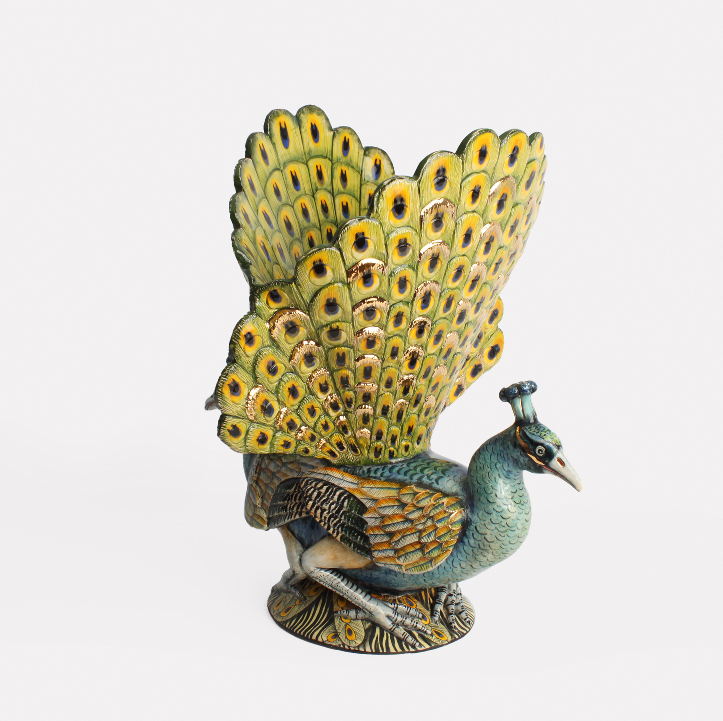 Peacock Sculptural Vase