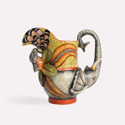 Elephant and Hornbill Jug