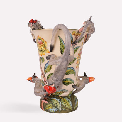 Monkey Troop Vase