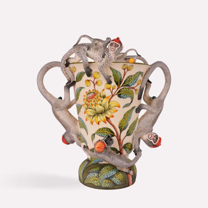 Monkey Troop Vase