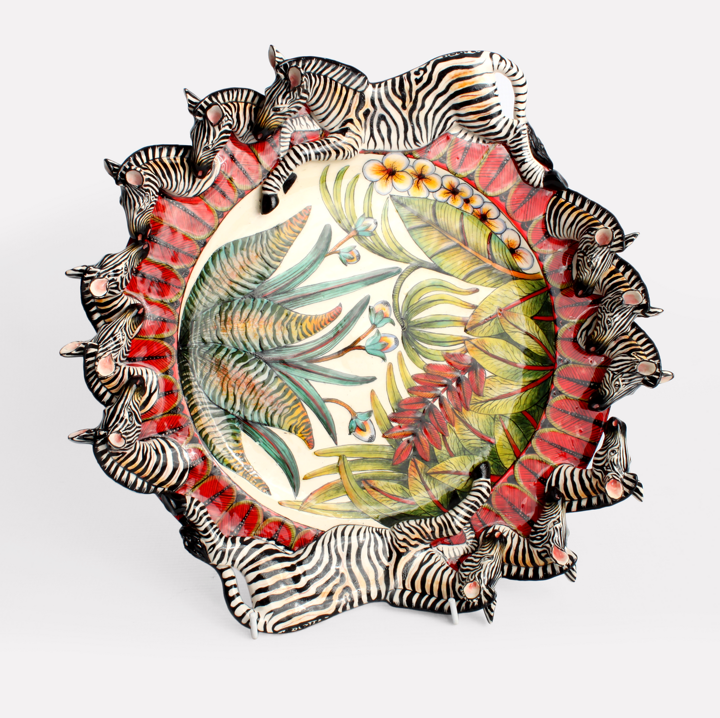 Zebra Sculptural Plate