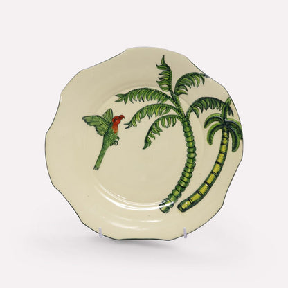 Palm Tree & Parrot Plate
